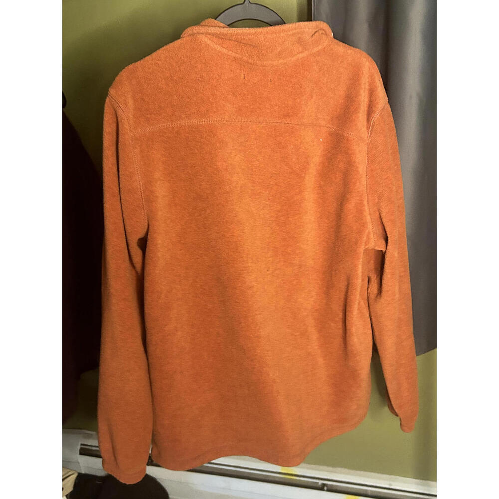 Cozy Orange Croft & Barrow Half-Zip Fleece Pullover